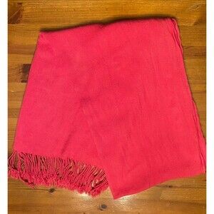 Vintage Pashmina Style Scarf Shawl Wrap Pink Rose Elegant